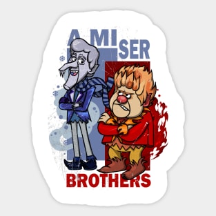 miser heat and cool brothers Sticker